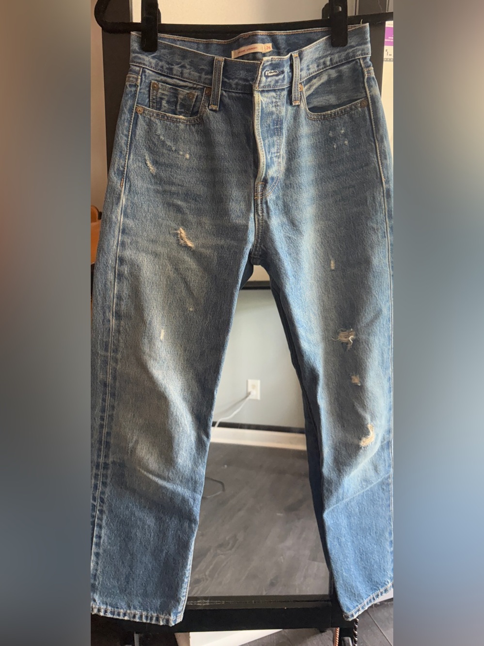 Levi’s Womens Denim Jeans Light Distress